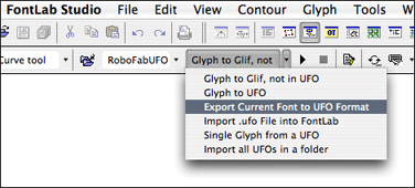 export UFO menu